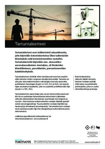 Tartuntakierteet ja valuankkurit - tammikuu 2018