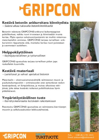 ESITE - Gripcon ankkurointilista