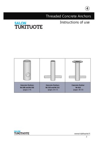 Instructions of use | Solid Rod Fixing/Lifting Sockets - 2024-12-11